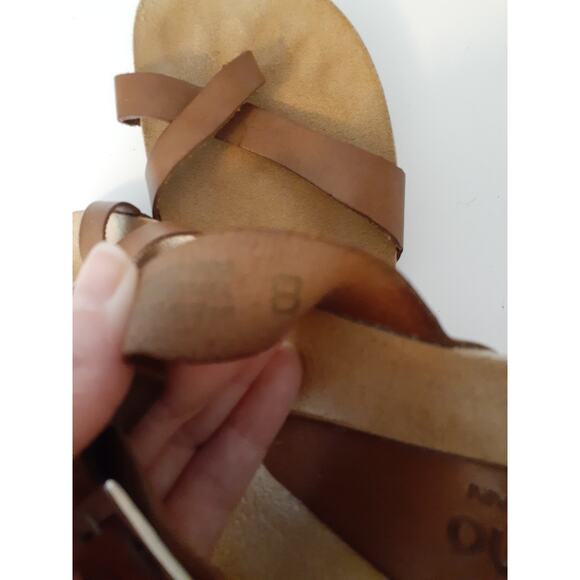 Yokono Brown Leather Footbed Comfort Sandals size 8 EUC Made in Spain - Picture 6 of 6